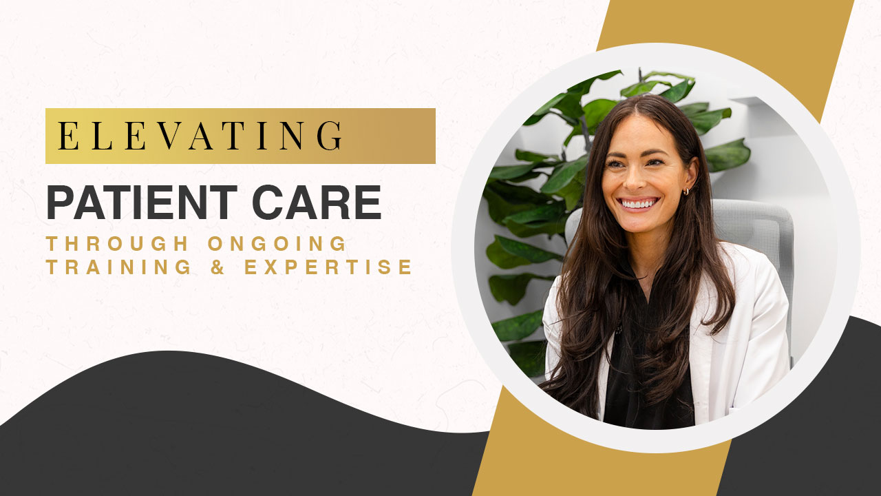 video cover stating: elevating patient care through ongoing training and expertise